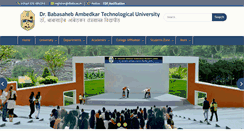 Desktop Screenshot of dbatu.ac.in